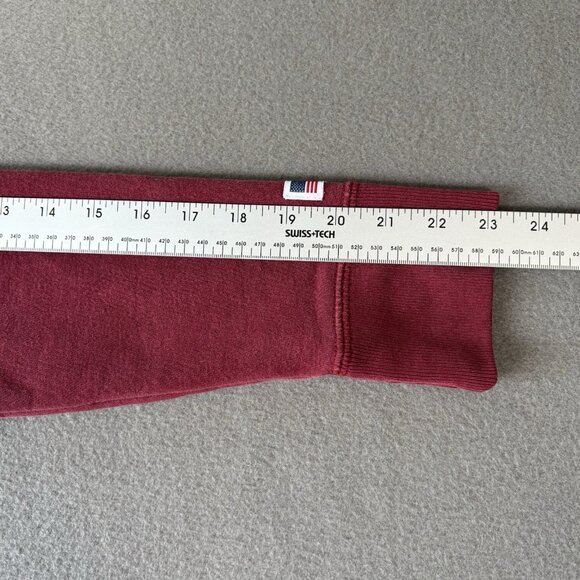 Y2K Hollister Hoodie XS Burgundy Pullover Sweatshirt USA California Embroidered - Picture 6 of 16